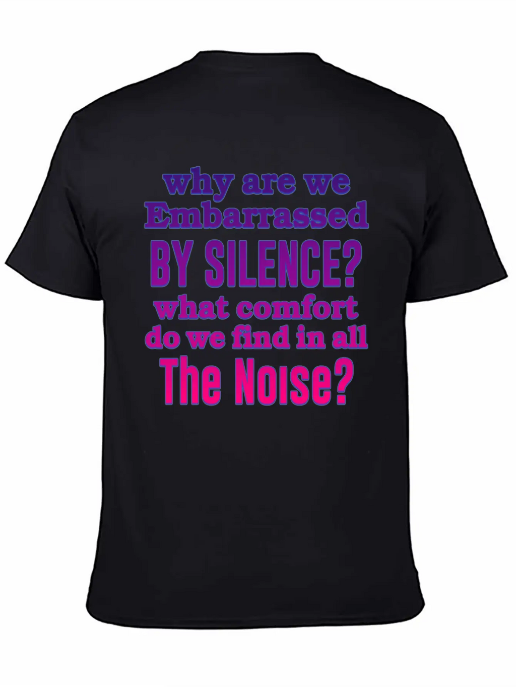 Silence Essential Cotton Tee For Daily Outfits – Unisex Style