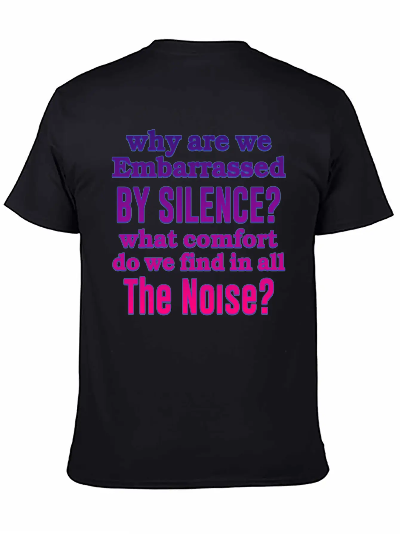 Silence Essential Cotton Tee For Daily Outfits – Unisex Style