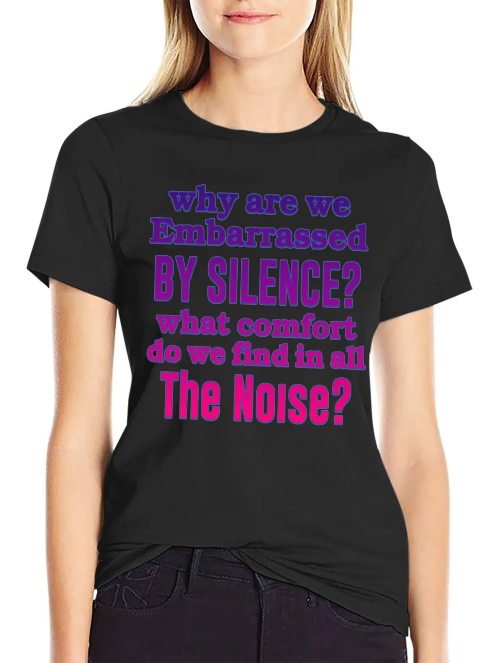 Silence Essential Cotton Tee For Daily Outfits – Unisex Style