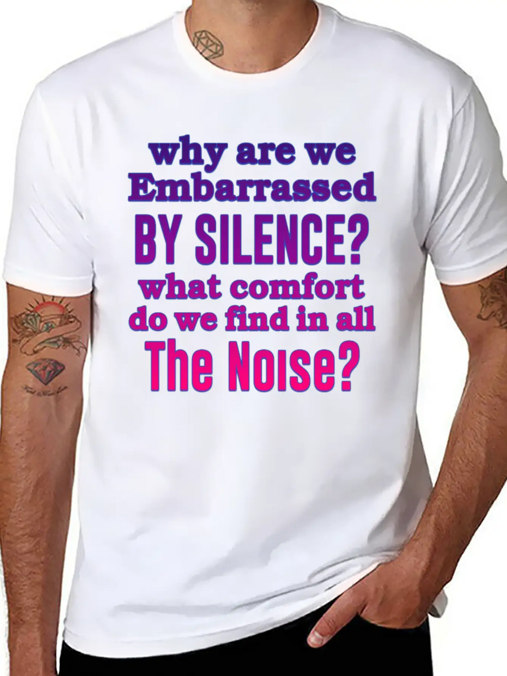 Silence Essential Cotton Tee For Daily Outfits – Unisex Style