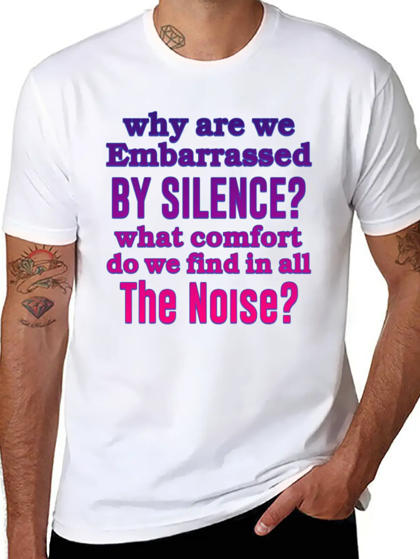 Silence Essential Cotton Tee For Daily Outfits – Unisex Style