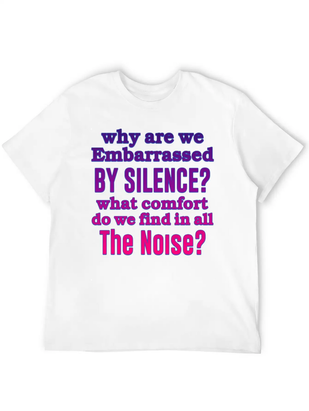 Silence Essential Cotton Tee For Daily Outfits – Unisex Style