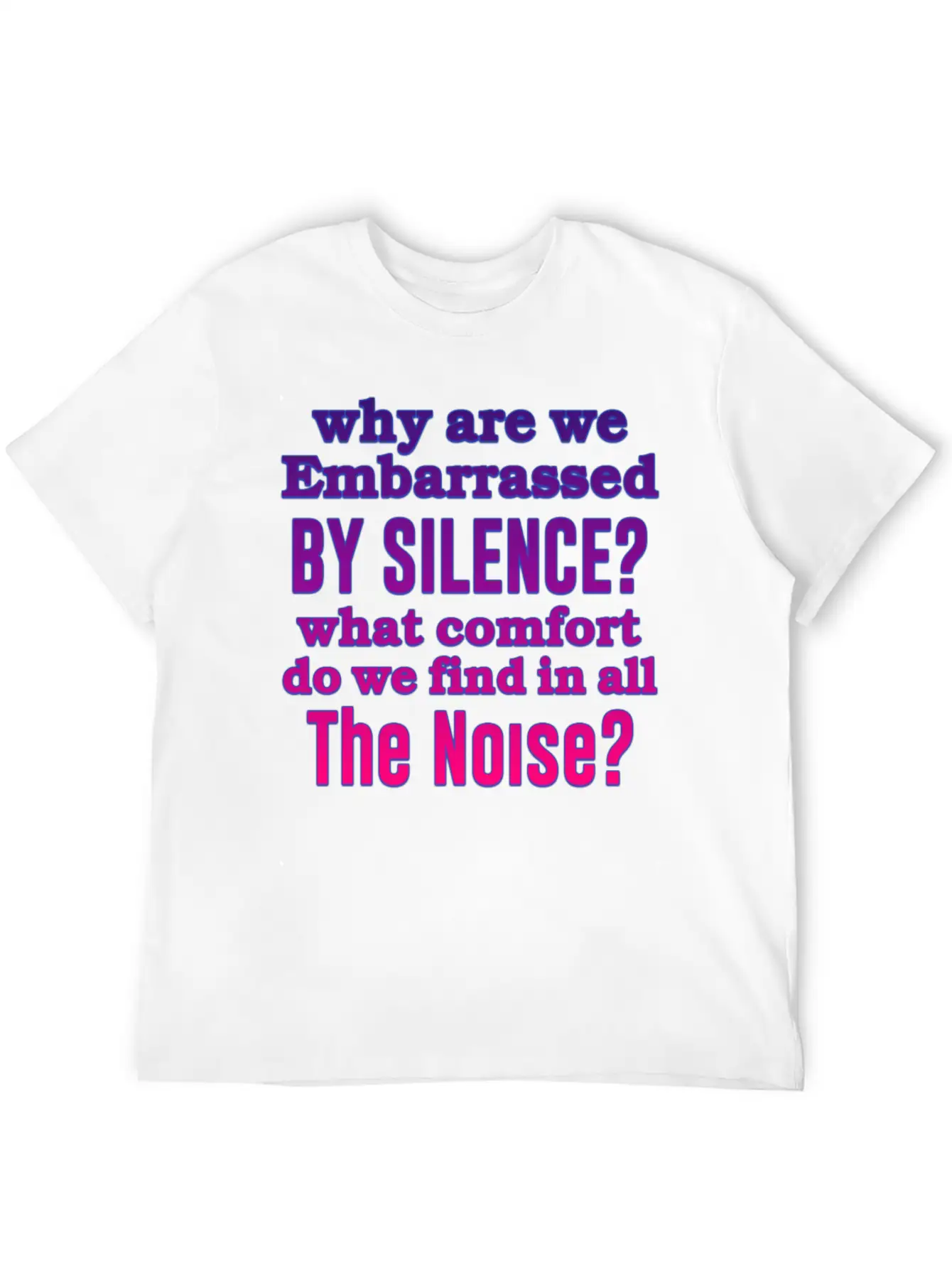 Silence Essential Cotton Tee For Daily Outfits – Unisex Style