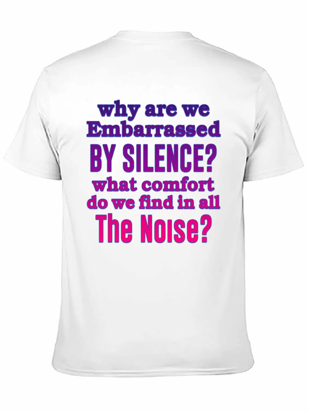 Silence Essential Cotton Tee For Daily Outfits – Unisex Style