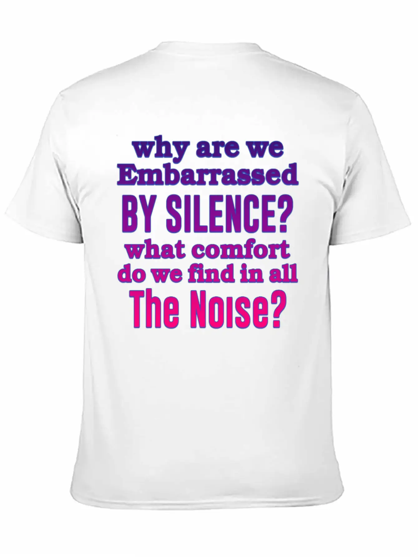Silence Essential Cotton Tee For Daily Outfits – Unisex Style