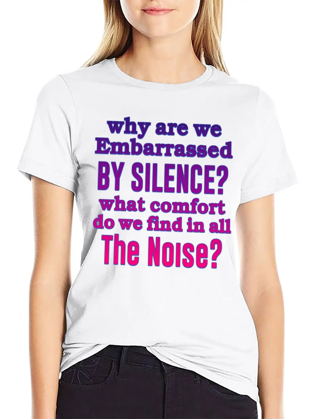 Silence Essential Cotton Tee For Daily Outfits – Unisex Style
