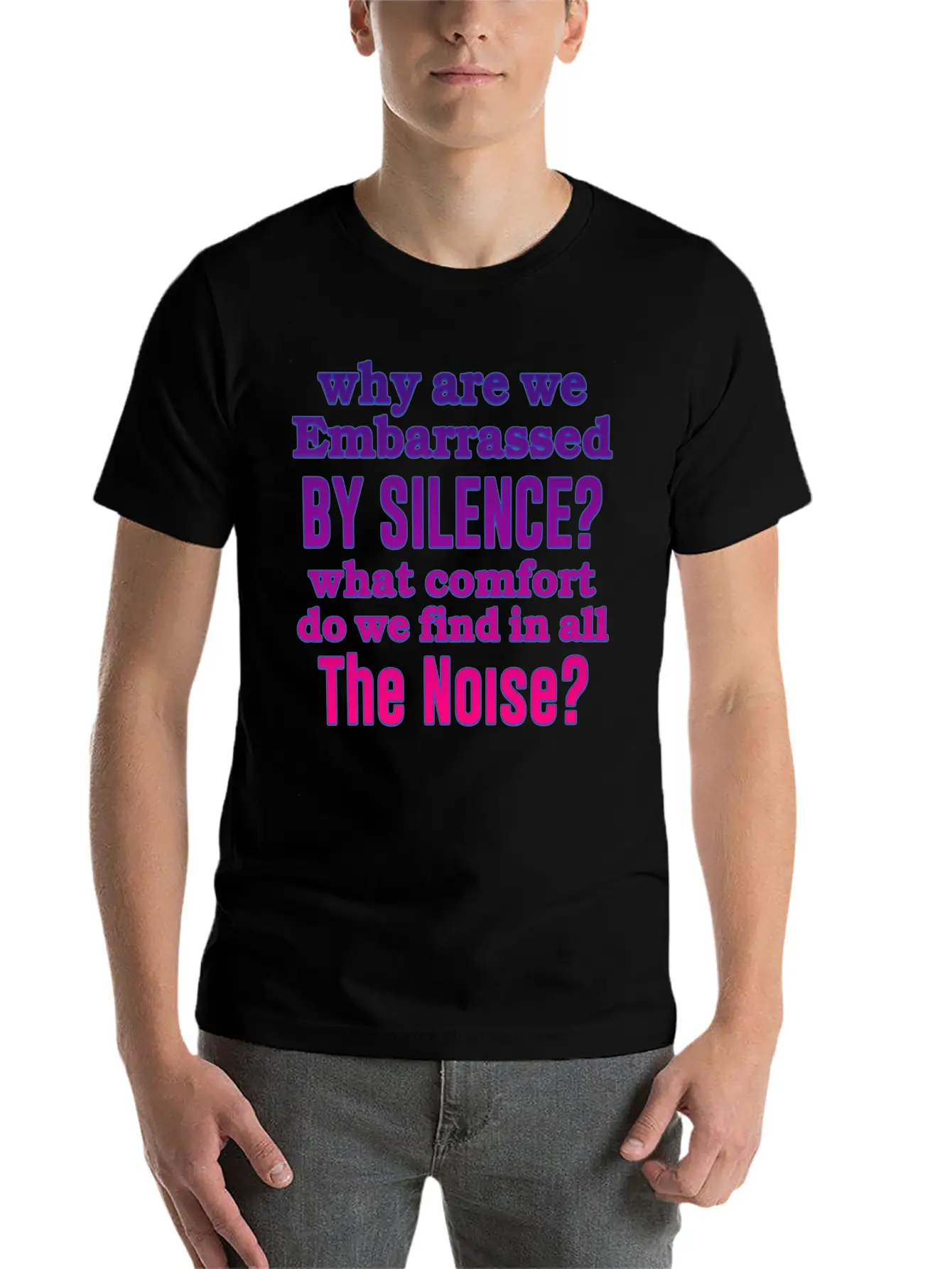 Silence Essential Cotton Tee For Daily Outfits – Unisex Style