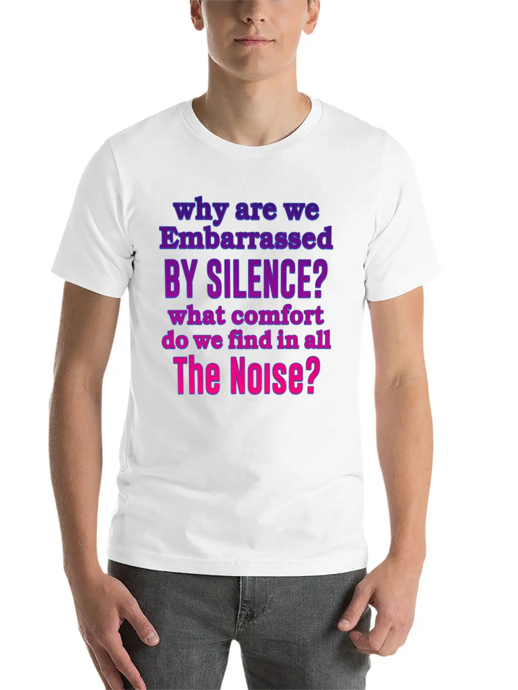Silence Essential Cotton Tee For Daily Outfits – Unisex Style