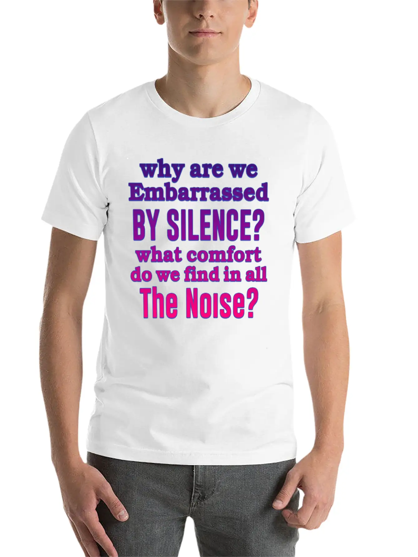 Silence Essential Cotton Tee For Daily Outfits – Unisex Style