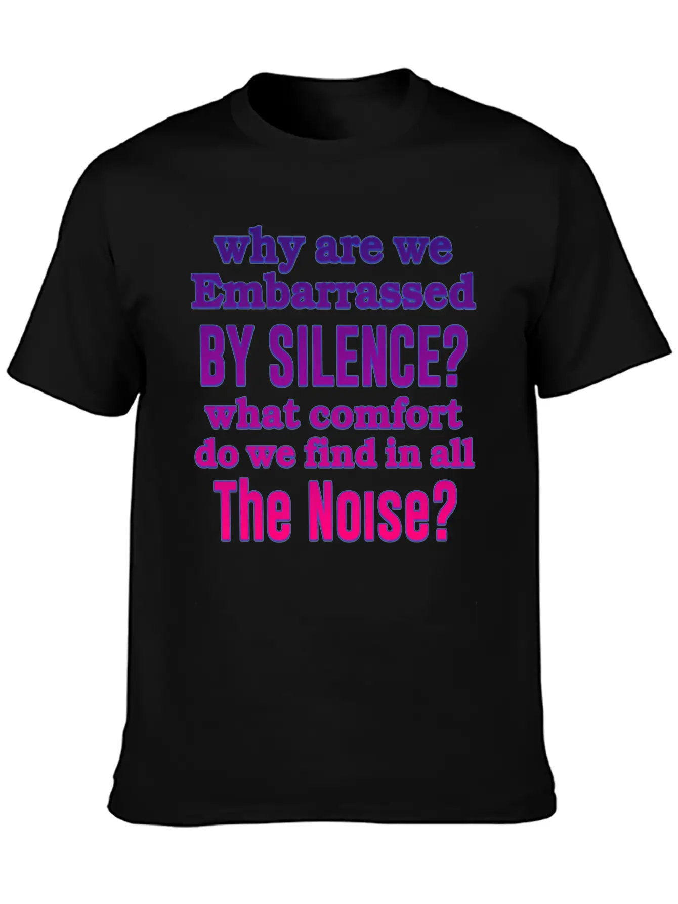 Silence Essential Cotton Tee For Daily Outfits – Unisex Style