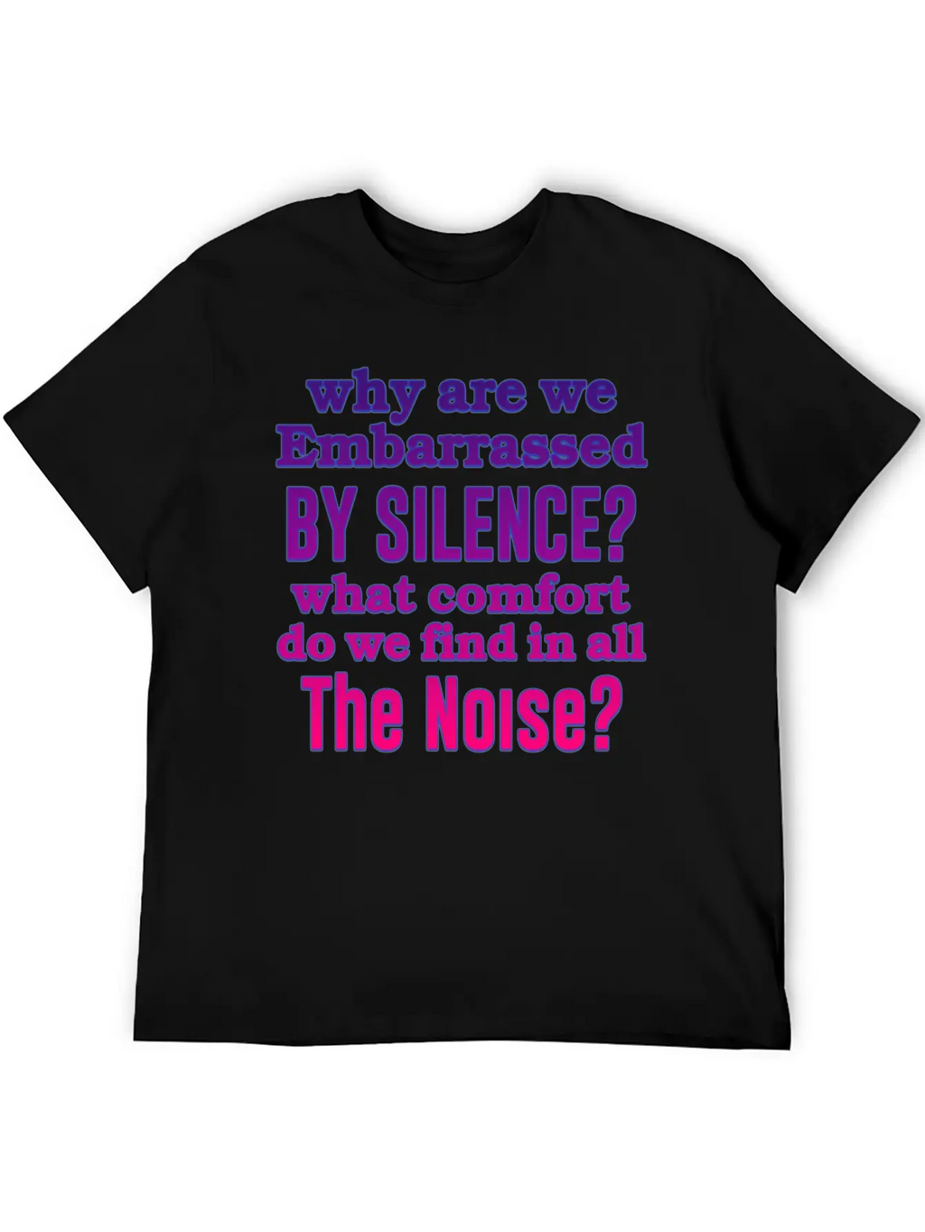 Silence Essential Cotton Tee For Daily Outfits – Unisex Style