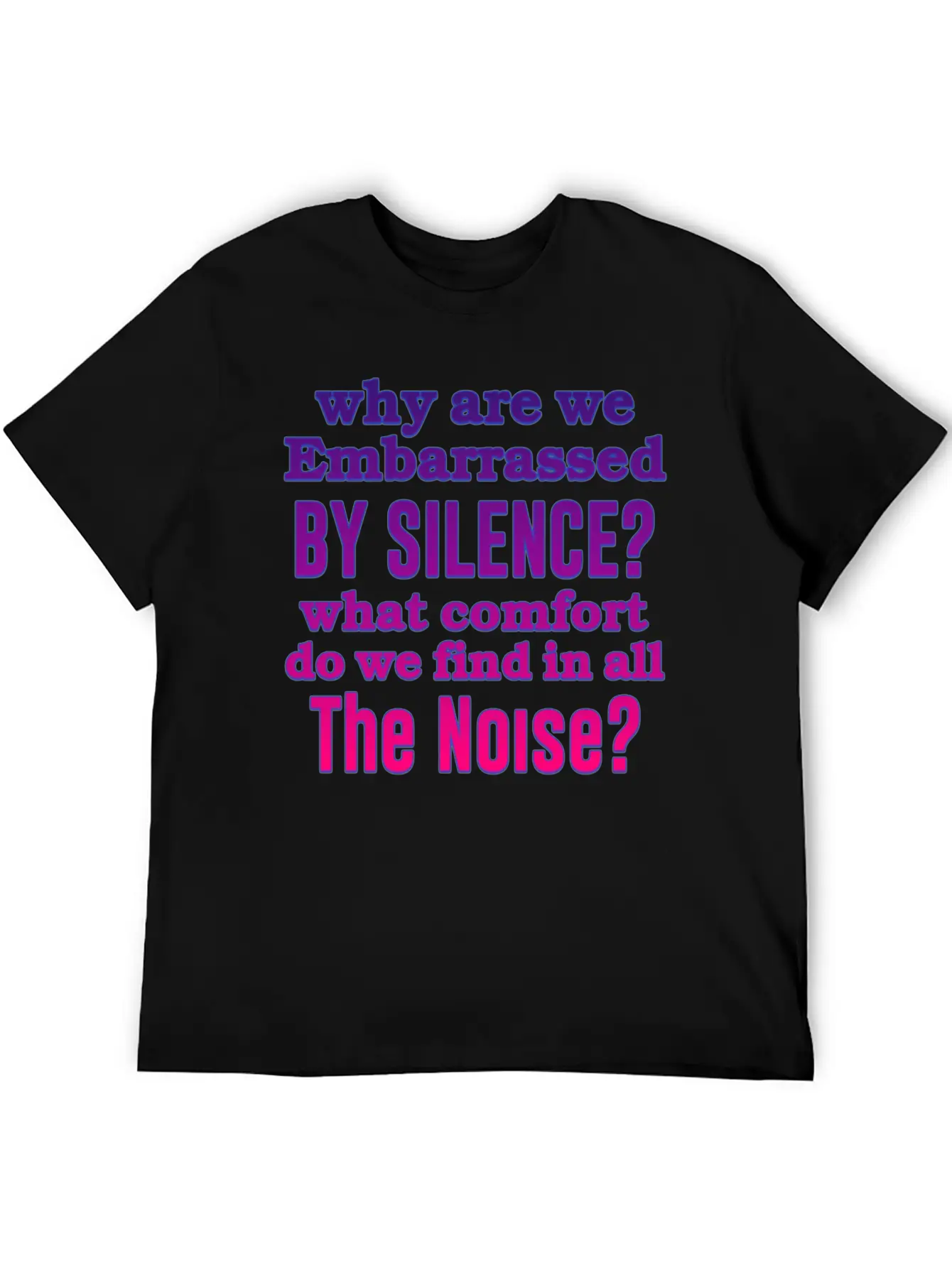 Silence Essential Cotton Tee For Daily Outfits – Unisex Style