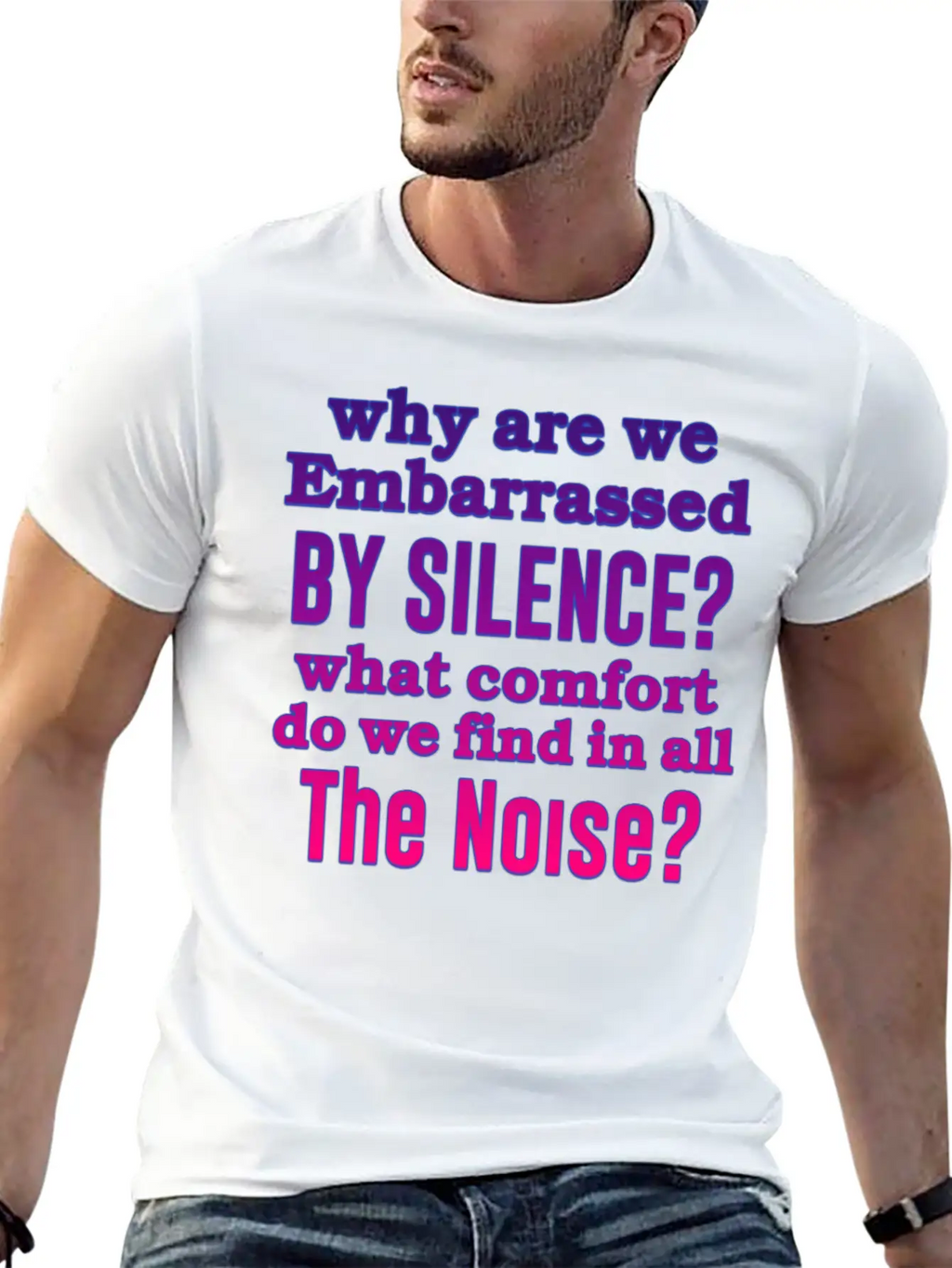 Silence Essential Cotton Tee For Daily Outfits – Unisex Style