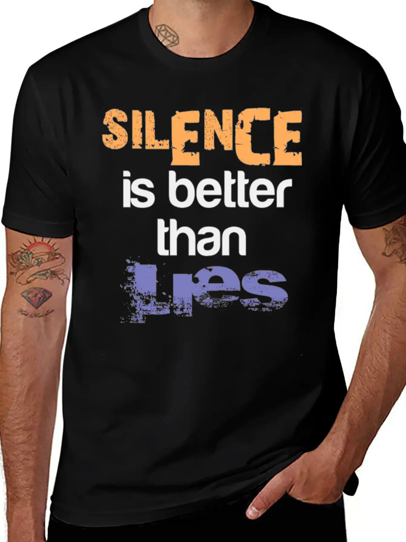 Silence Is Better Casual Graphic T-Shirt – Simple And Comfortable Daily Wear