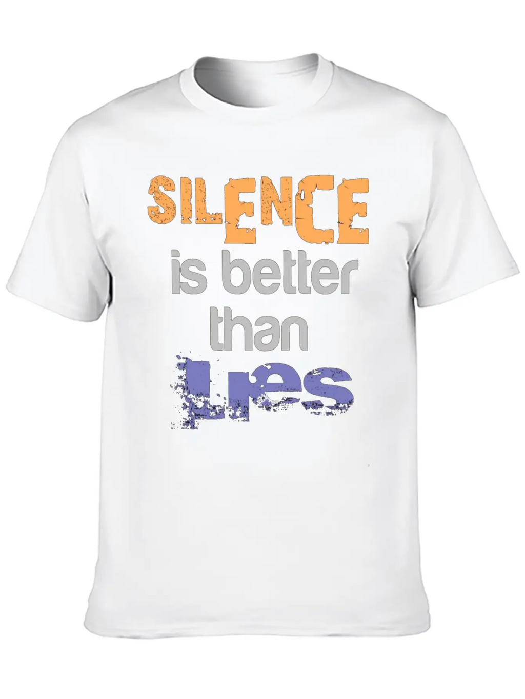 Silence Is Better Casual Graphic T-Shirt – Simple And Comfortable Daily Wear
