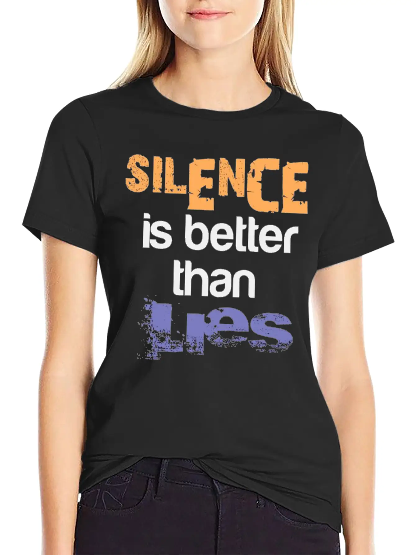 Silence Is Better Casual Graphic T-Shirt – Simple And Comfortable Daily Wear
