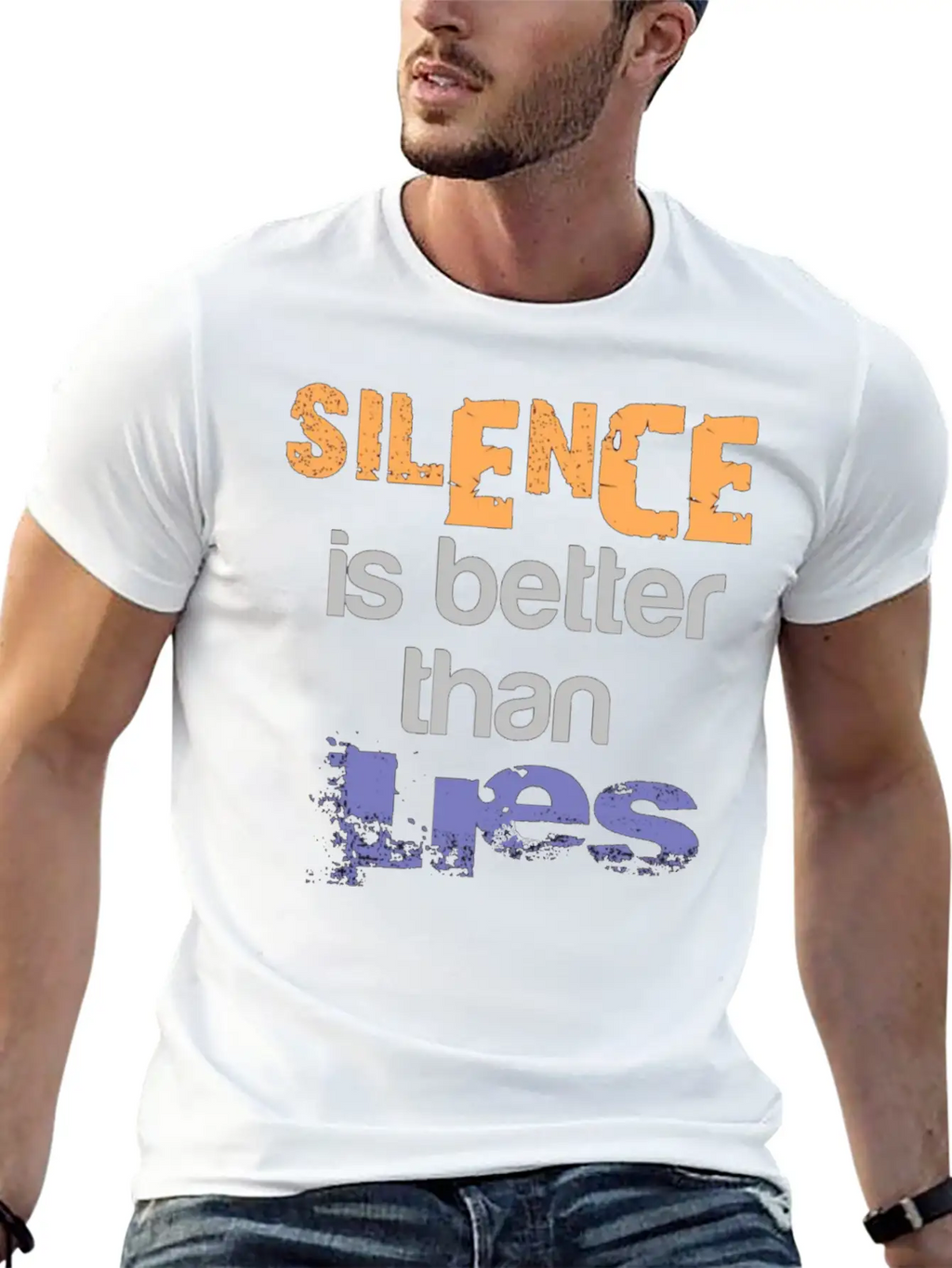 Silence Is Better Casual Graphic T-Shirt – Simple And Comfortable Daily Wear