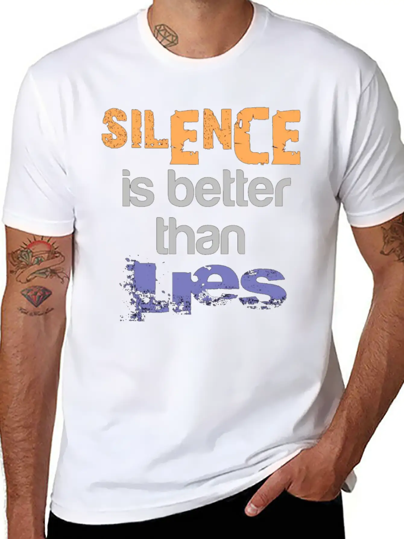 Silence Is Better Casual Graphic T-Shirt – Simple And Comfortable Daily Wear