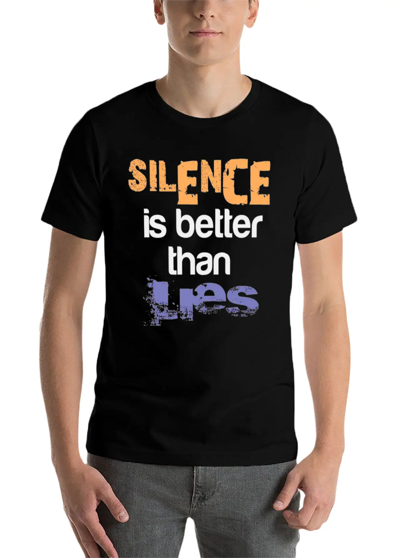 Silence Is Better Casual Graphic T-Shirt – Simple And Comfortable Daily Wear