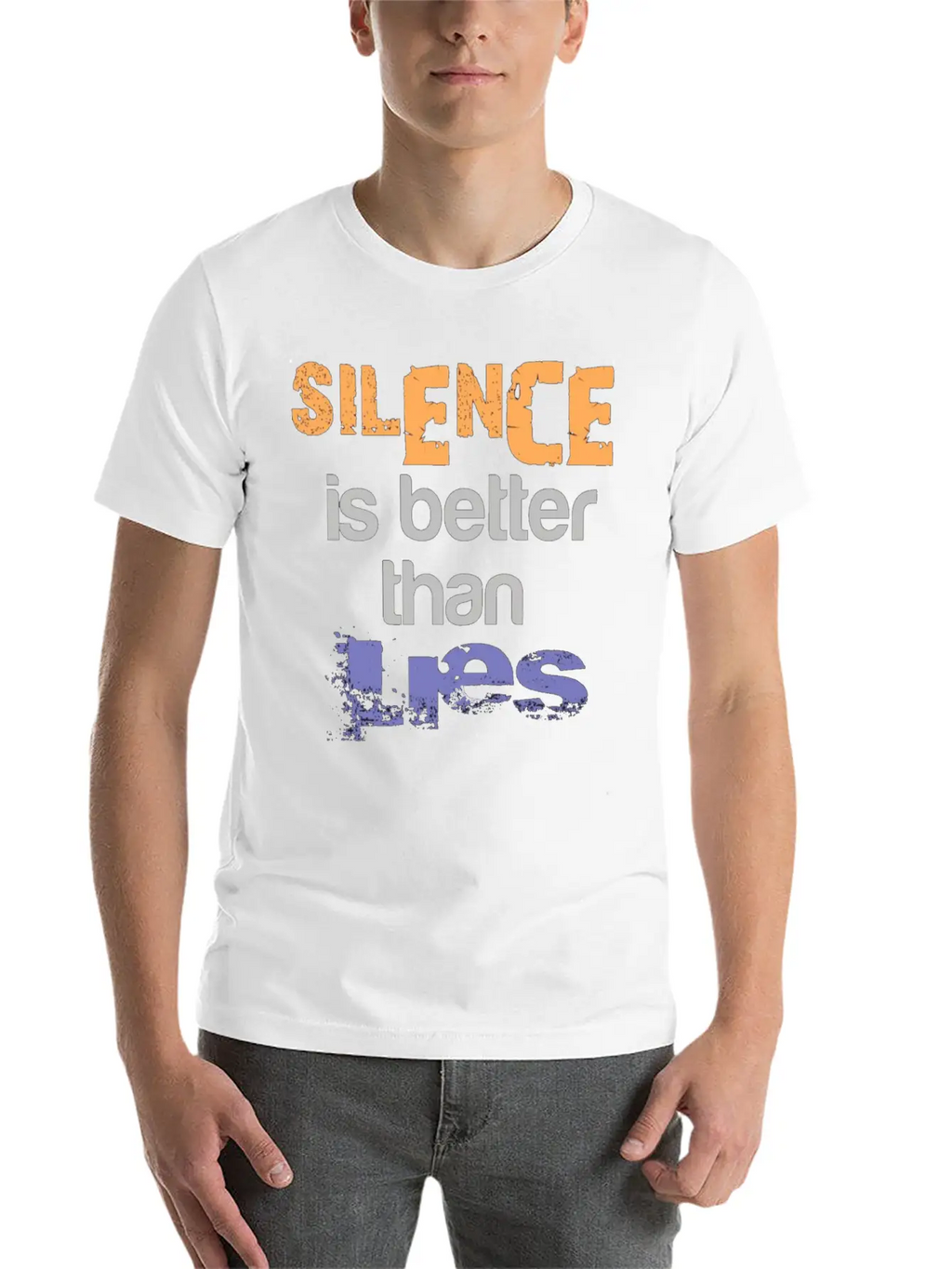 Silence Is Better Casual Graphic T-Shirt – Simple And Comfortable Daily Wear