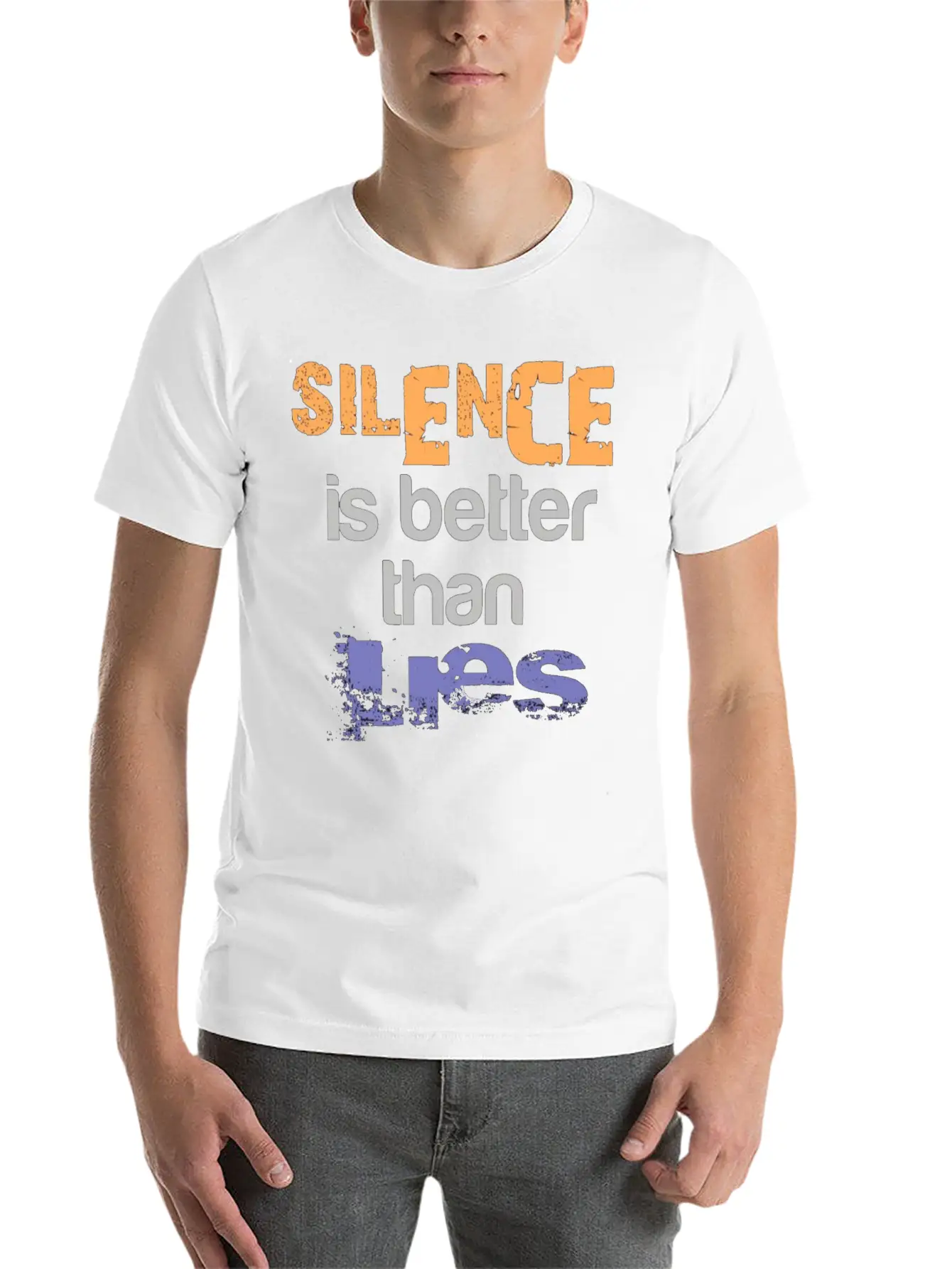 Silence Is Better Casual Graphic T-Shirt – Simple And Comfortable Daily Wear