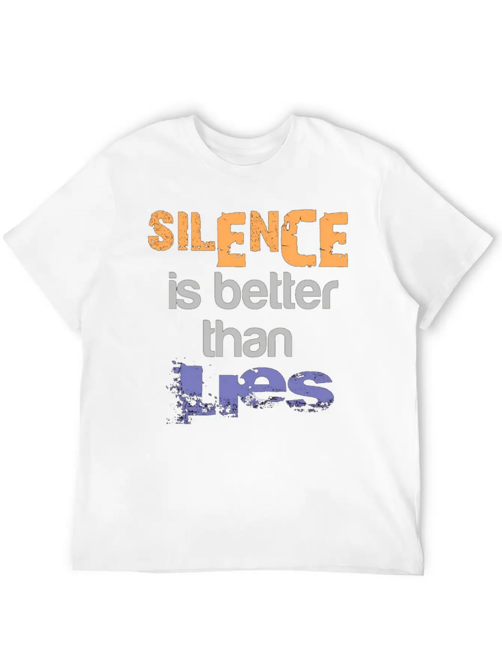 Silence Is Better Casual Graphic T-Shirt – Simple And Comfortable Daily Wear