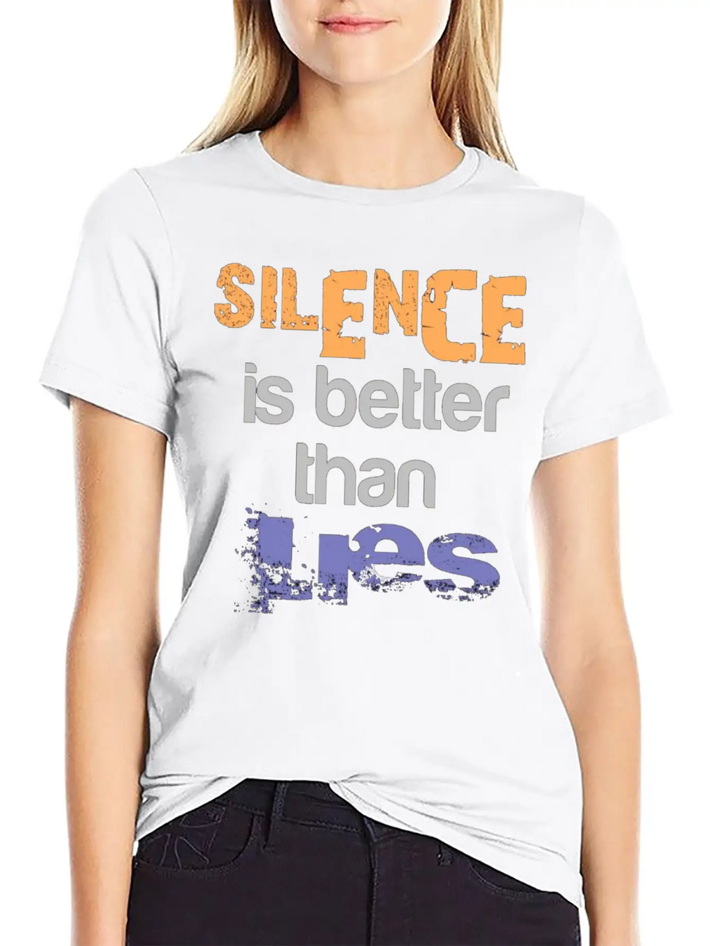 Silence Is Better Casual Graphic T-Shirt – Simple And Comfortable Daily Wear