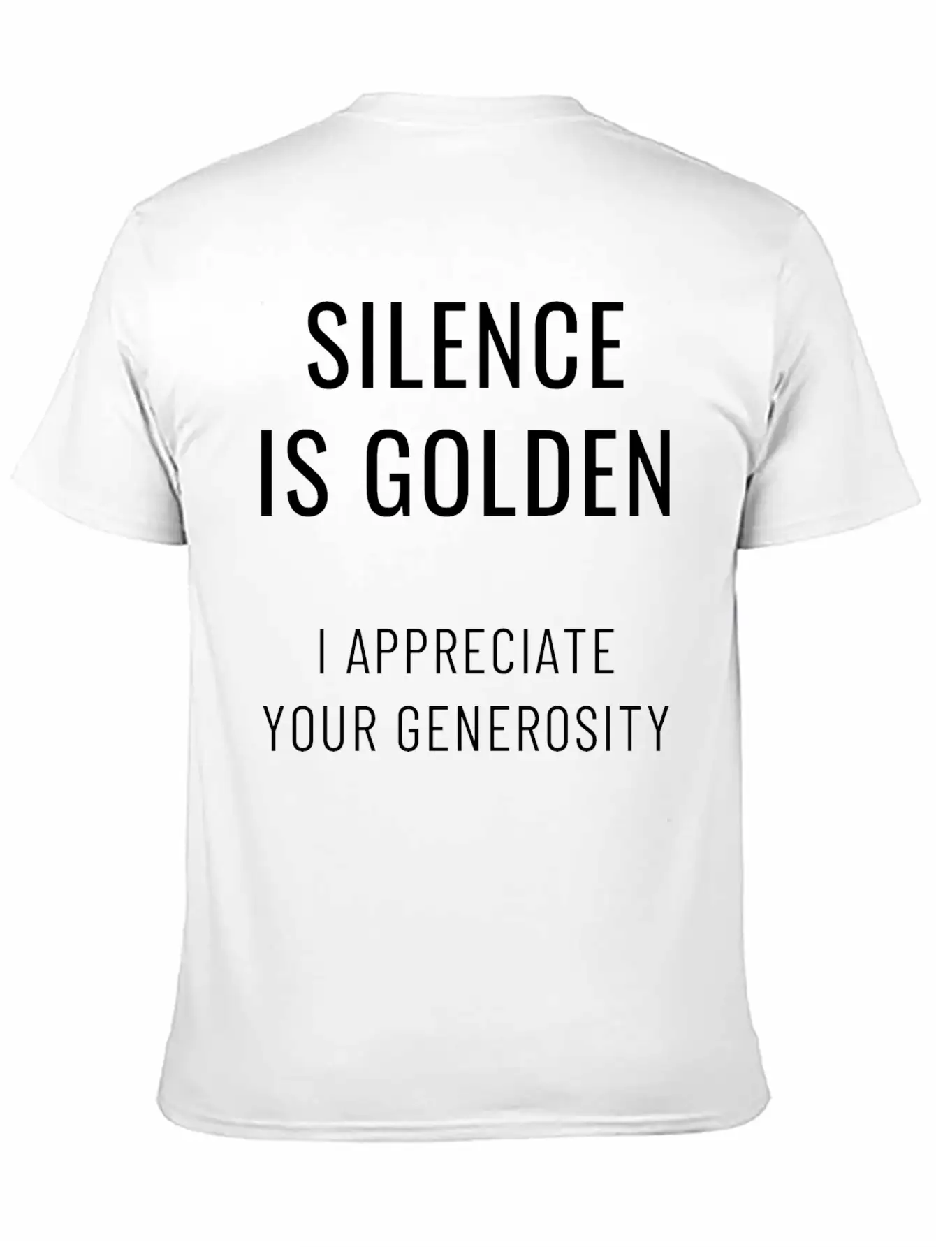 Silence Is Golden Casual Graphic T-Shirt – Simple And Comfortable Daily Wear