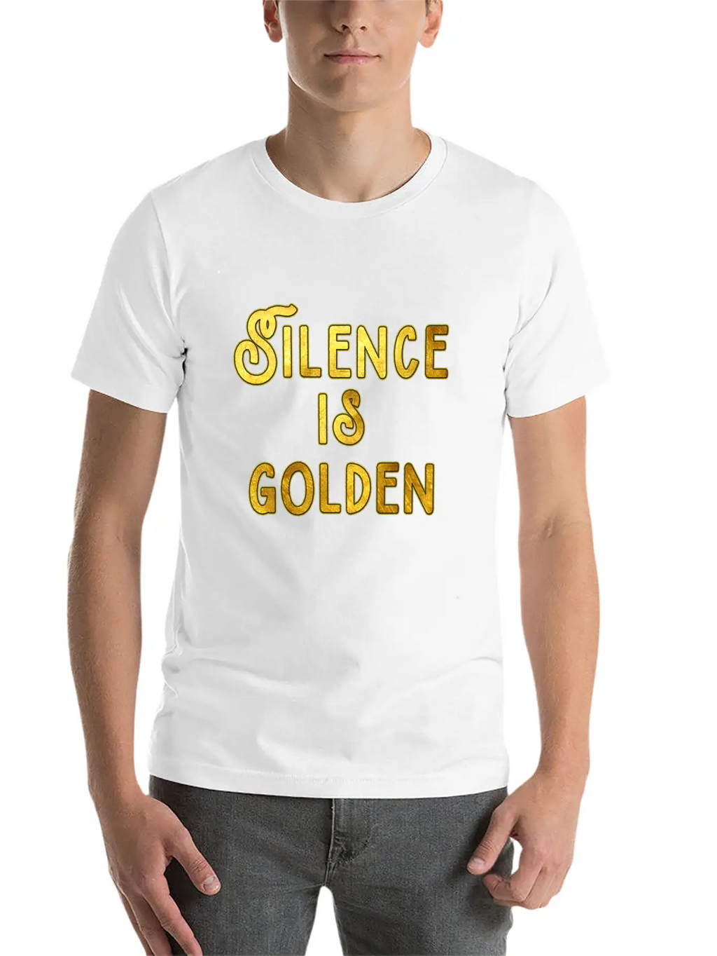 Silence Is Golden Unisex Casual T-Shirt – Clean Design For Daily Comfort