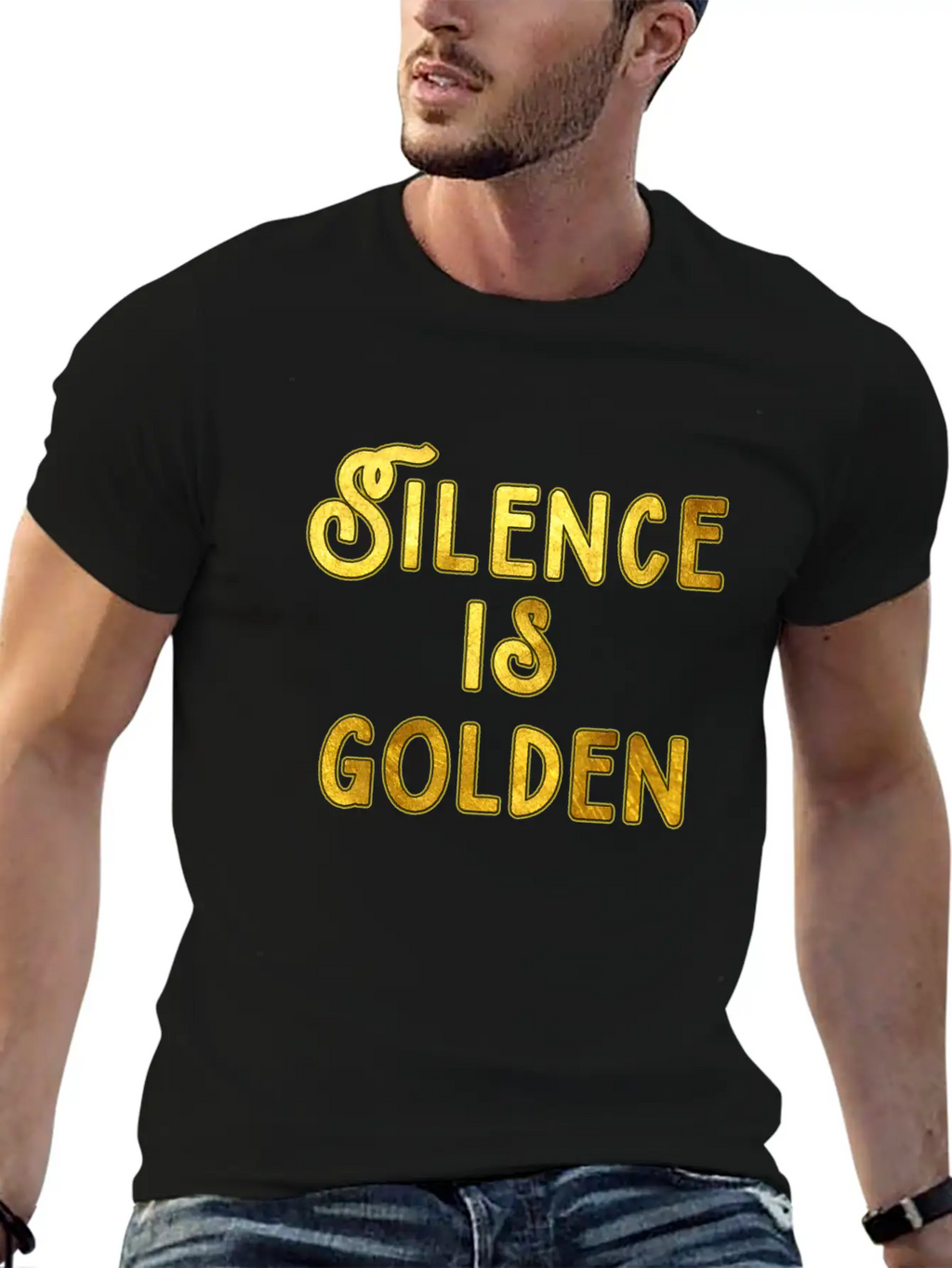 Silence Is Golden Unisex Casual T-Shirt – Clean Design For Daily Comfort