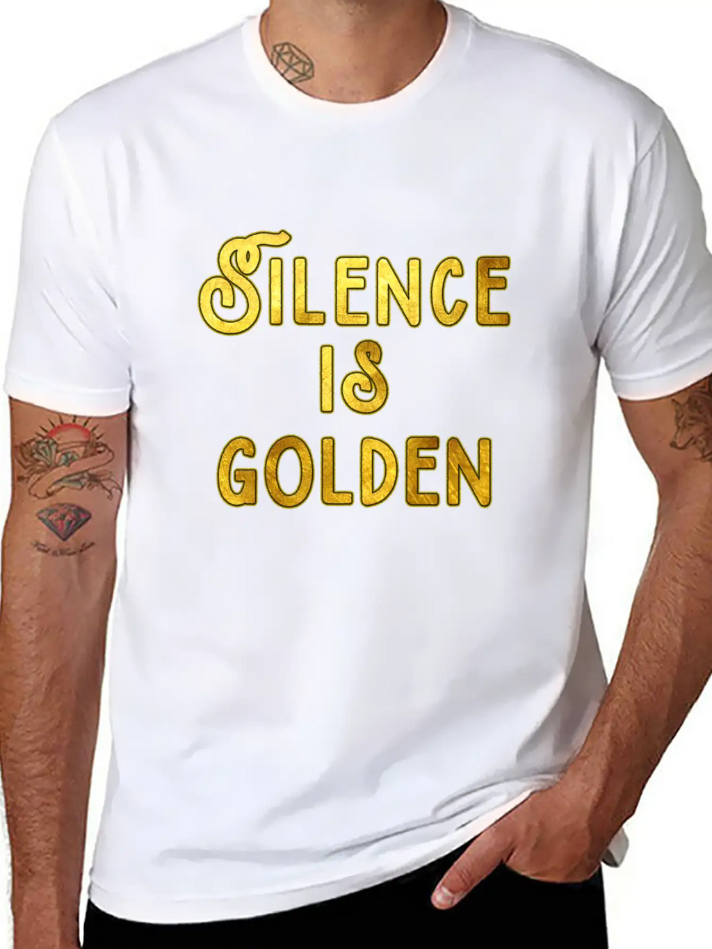 Silence Is Golden Unisex Casual T-Shirt – Clean Design For Daily Comfort