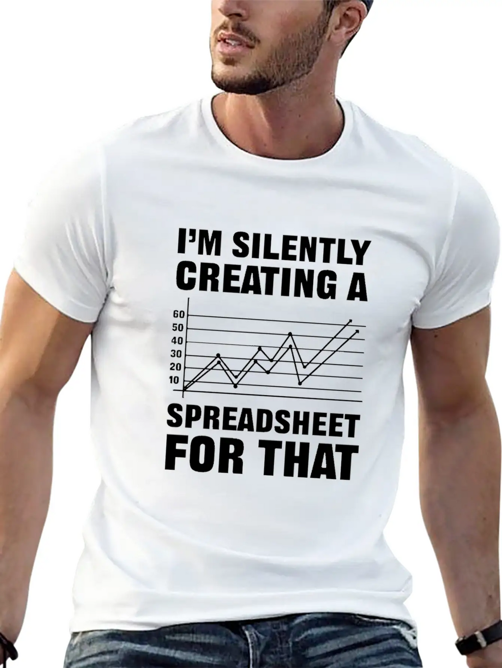 Silently Creating A Spreadsheet. Actuary Unisex Casual T-Shirt – Clean Design For Daily Comfort
