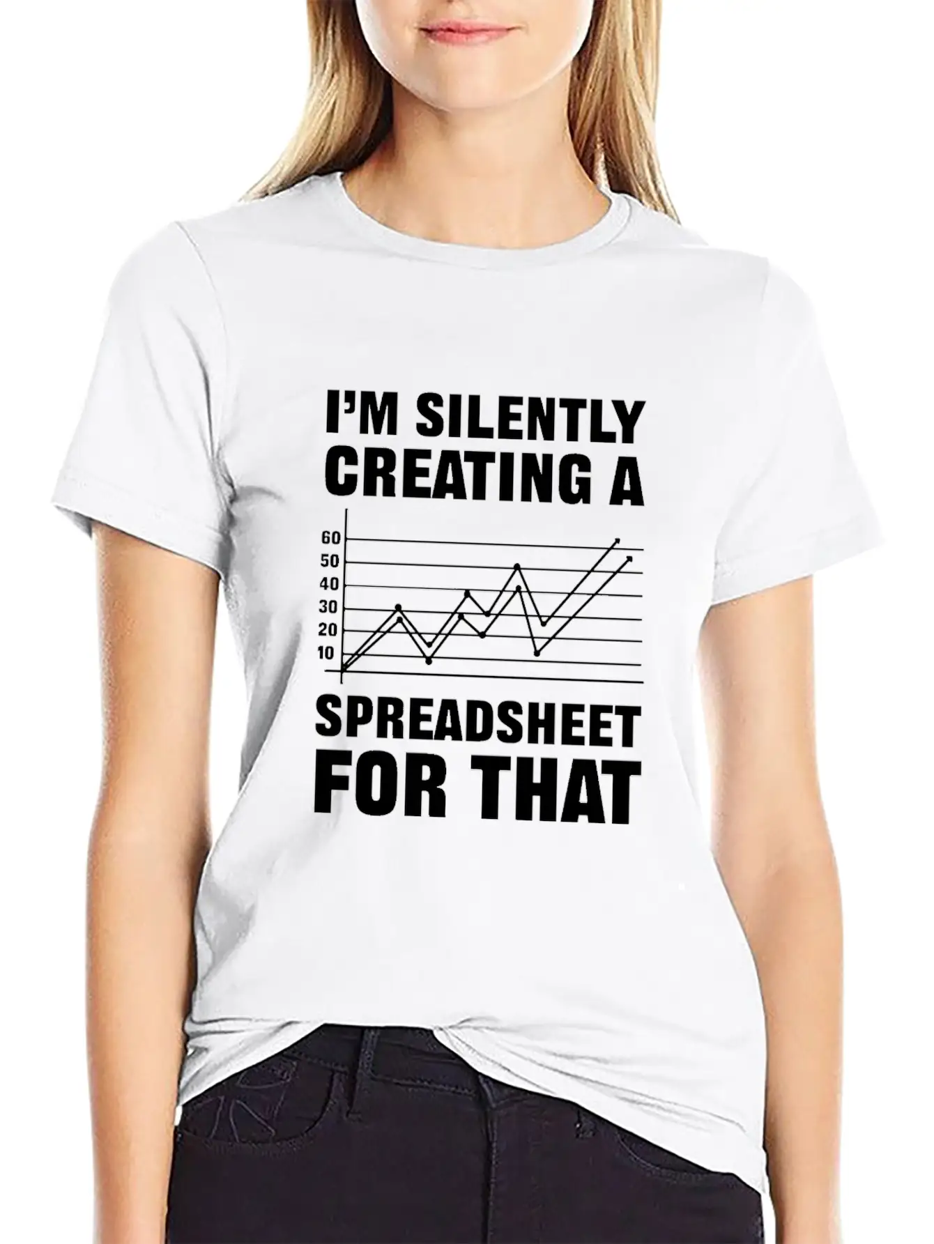 Silently Creating A Spreadsheet. Actuary Unisex Casual T-Shirt – Clean Design For Daily Comfort