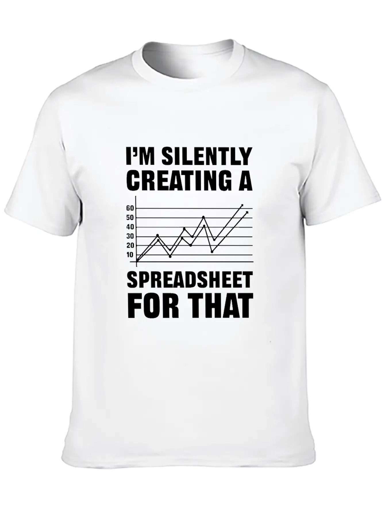 Silently Creating A Spreadsheet. Actuary Unisex Casual T-Shirt – Clean Design For Daily Comfort
