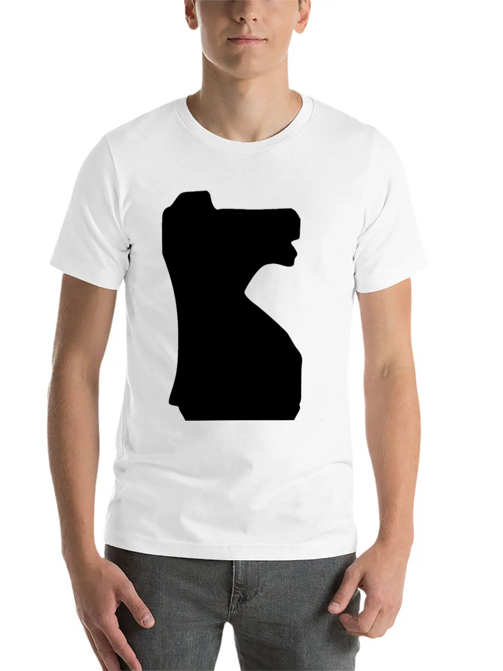 Silhouette Chess Piece REMIX – Knight / Caballo Essential Cotton Tee For Daily Outfits – Unisex Style