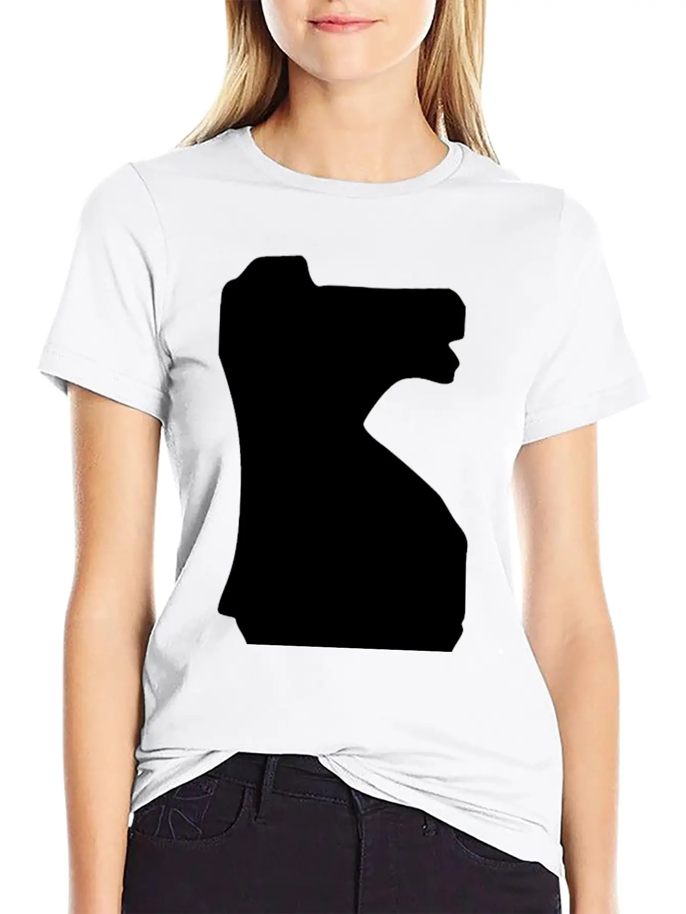 Silhouette Chess Piece REMIX – Knight / Caballo Essential Cotton Tee For Daily Outfits – Unisex Style