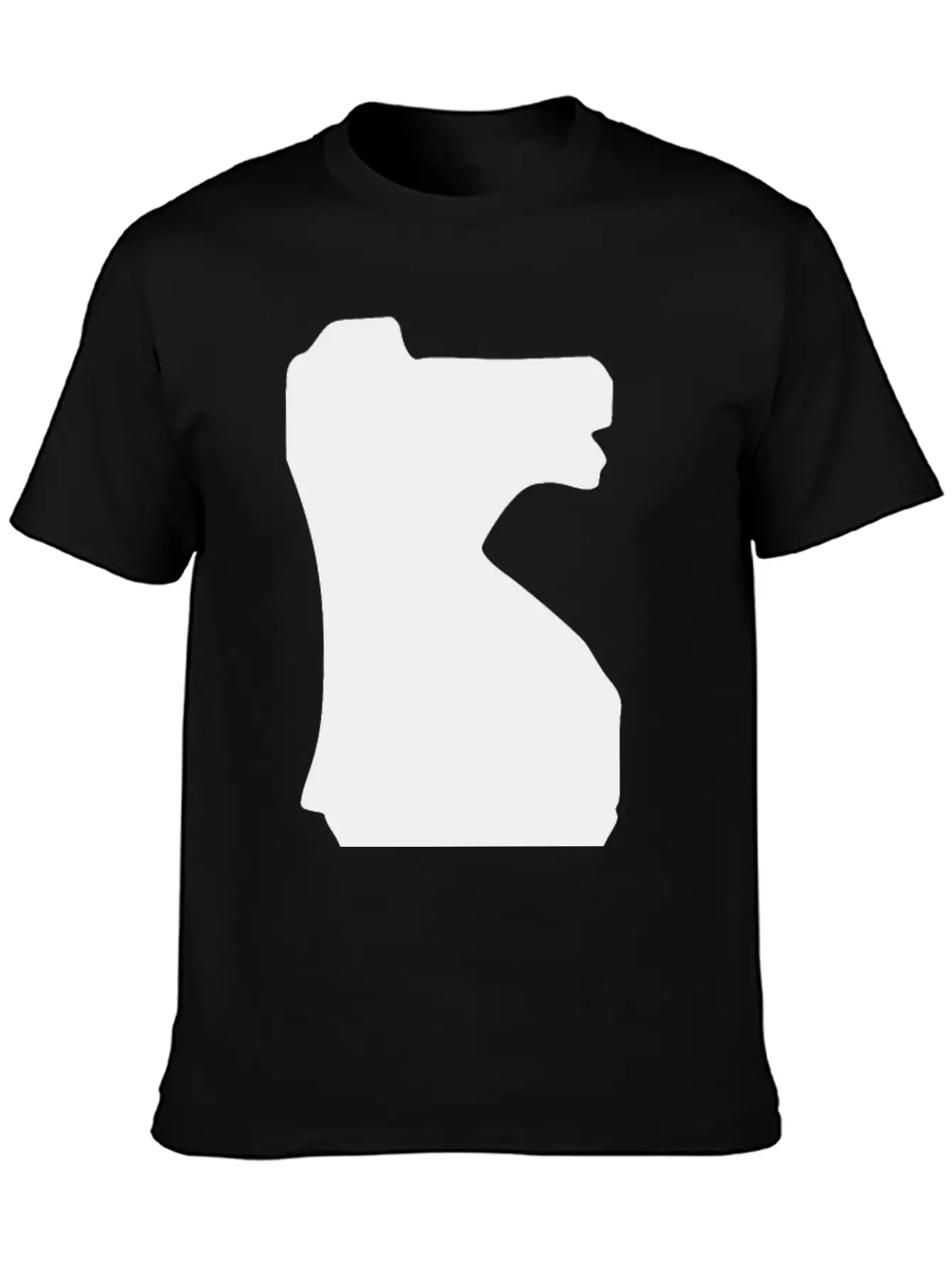 Silhouette Chess Piece REMIX – Knight / Caballo Essential Cotton Tee For Daily Outfits – Unisex Style