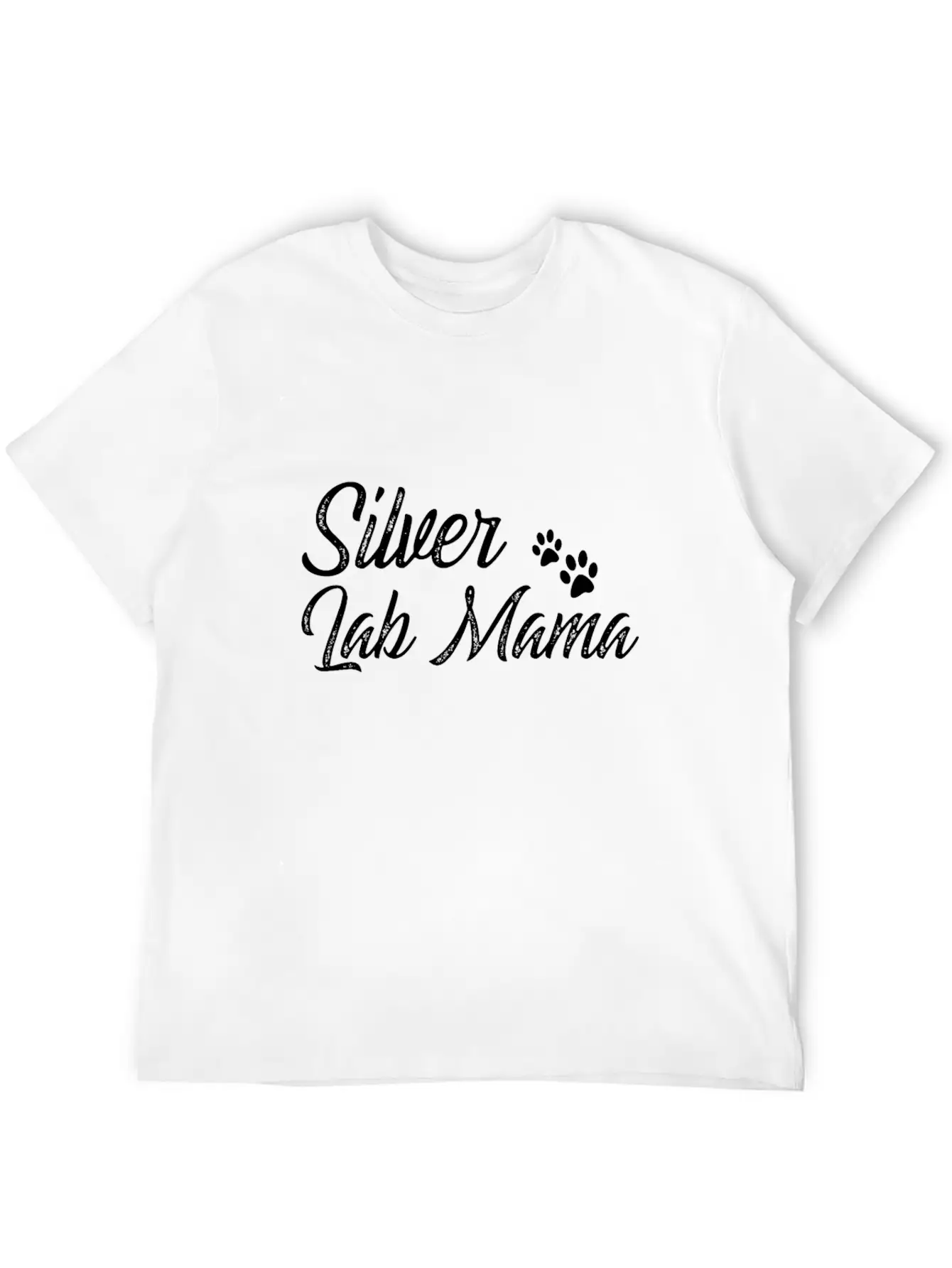 Silver Lab Mama Casual Graphic T-Shirt – Simple And Comfortable Daily Wear