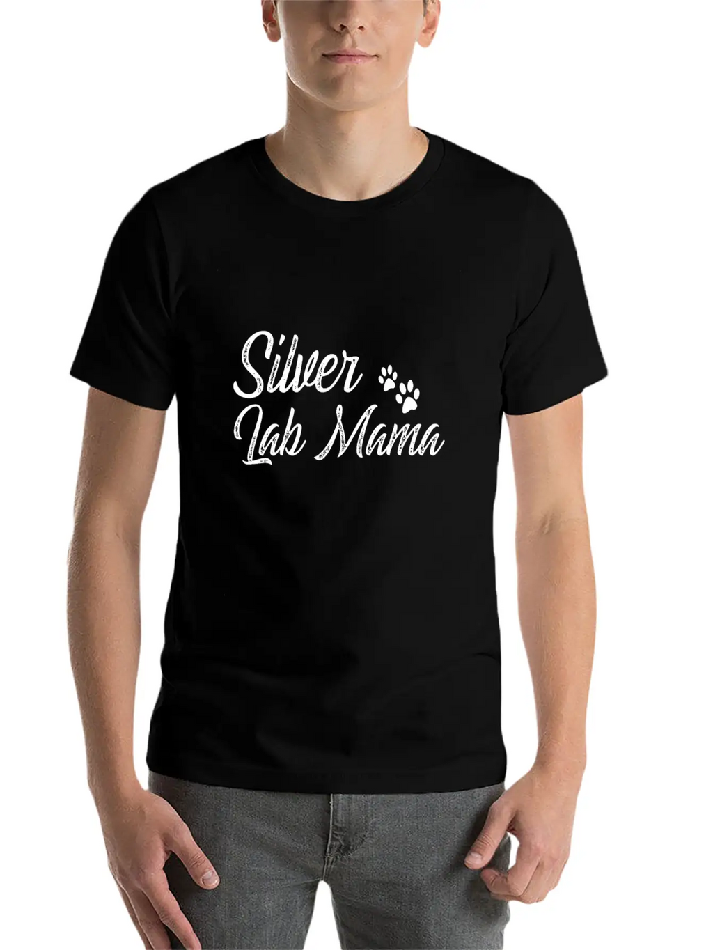 Silver Lab Mama Casual Graphic T-Shirt – Simple And Comfortable Daily Wear