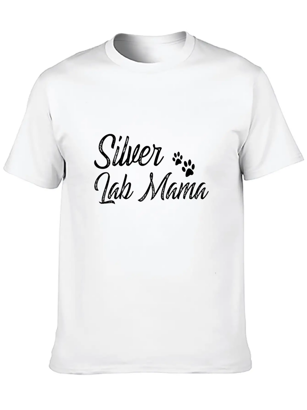 Silver Lab Mama Casual Graphic T-Shirt – Simple And Comfortable Daily Wear