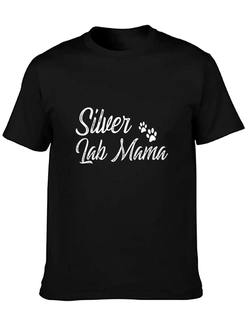 Silver Lab Mama Casual Graphic T-Shirt – Simple And Comfortable Daily Wear