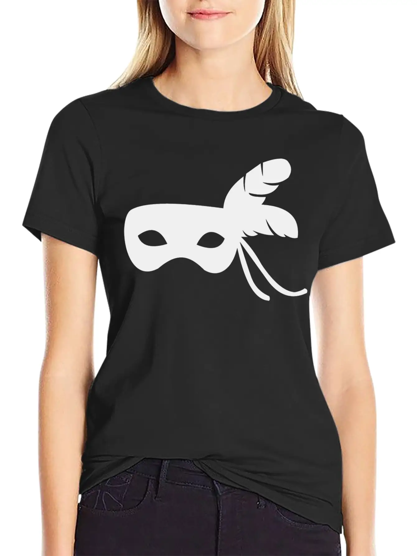 Silver Mask Unisex Short Sleeve Soft Cotton T-Shirt – Casual Everyday Wear