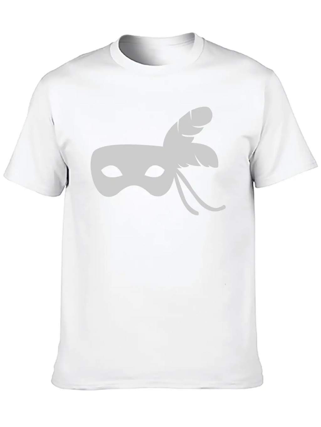 Silver Mask Unisex Short Sleeve Soft Cotton T-Shirt – Casual Everyday Wear