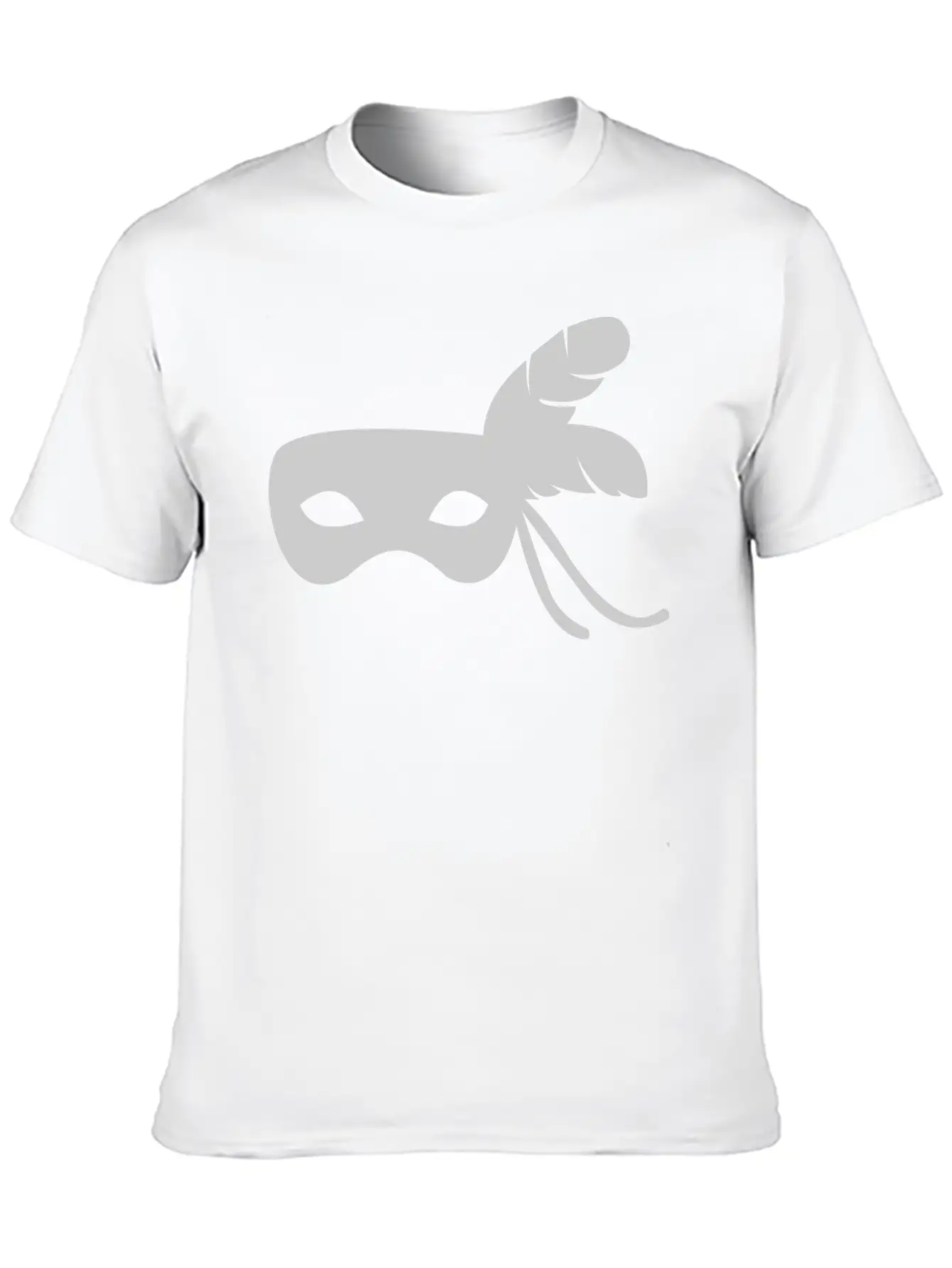Silver Mask Unisex Short Sleeve Soft Cotton T-Shirt – Casual Everyday Wear