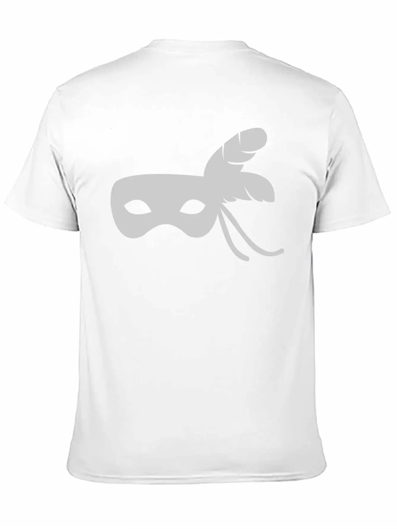 Silver Mask Unisex Short Sleeve Soft Cotton T-Shirt – Casual Everyday Wear