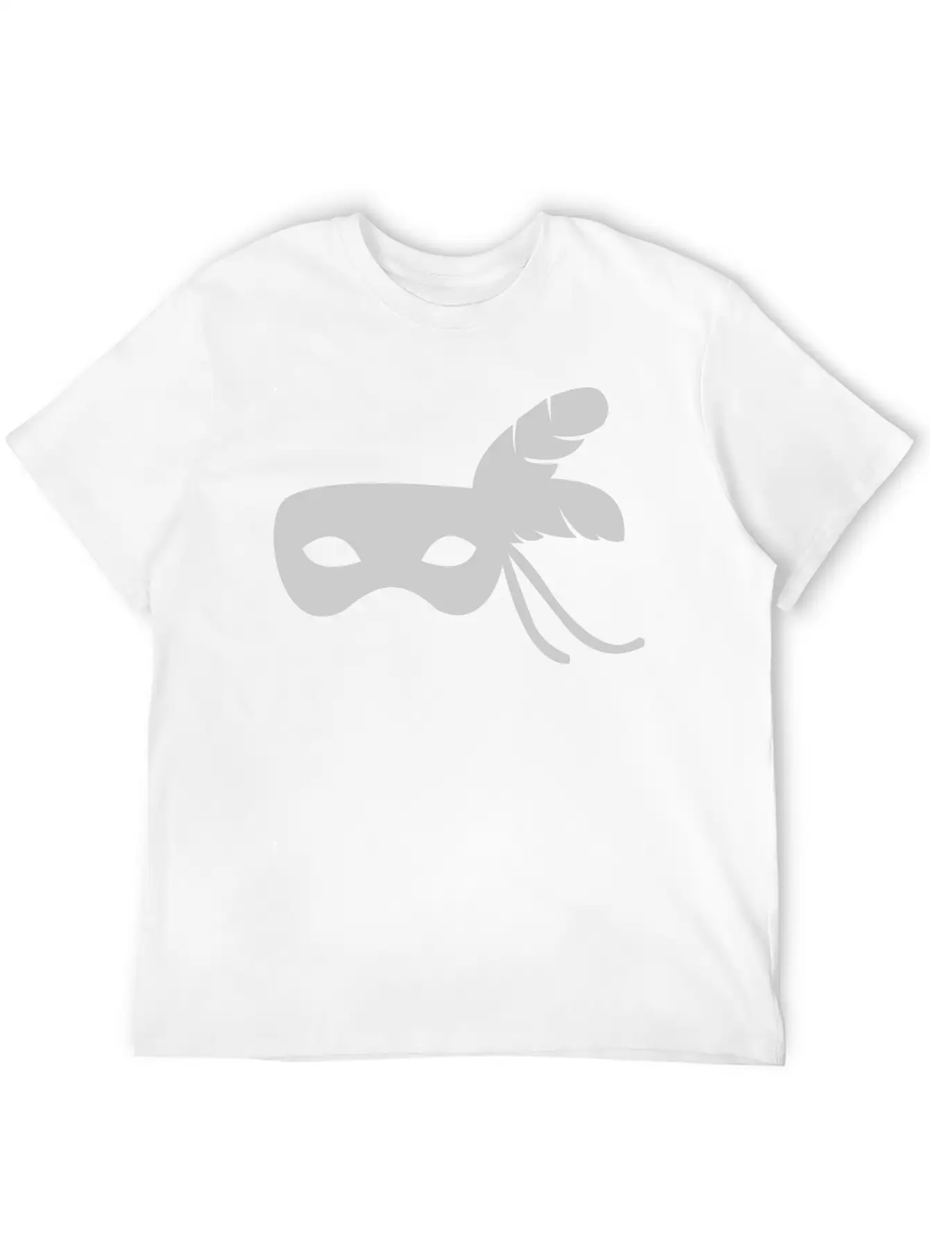 Silver Mask Unisex Short Sleeve Soft Cotton T-Shirt – Casual Everyday Wear