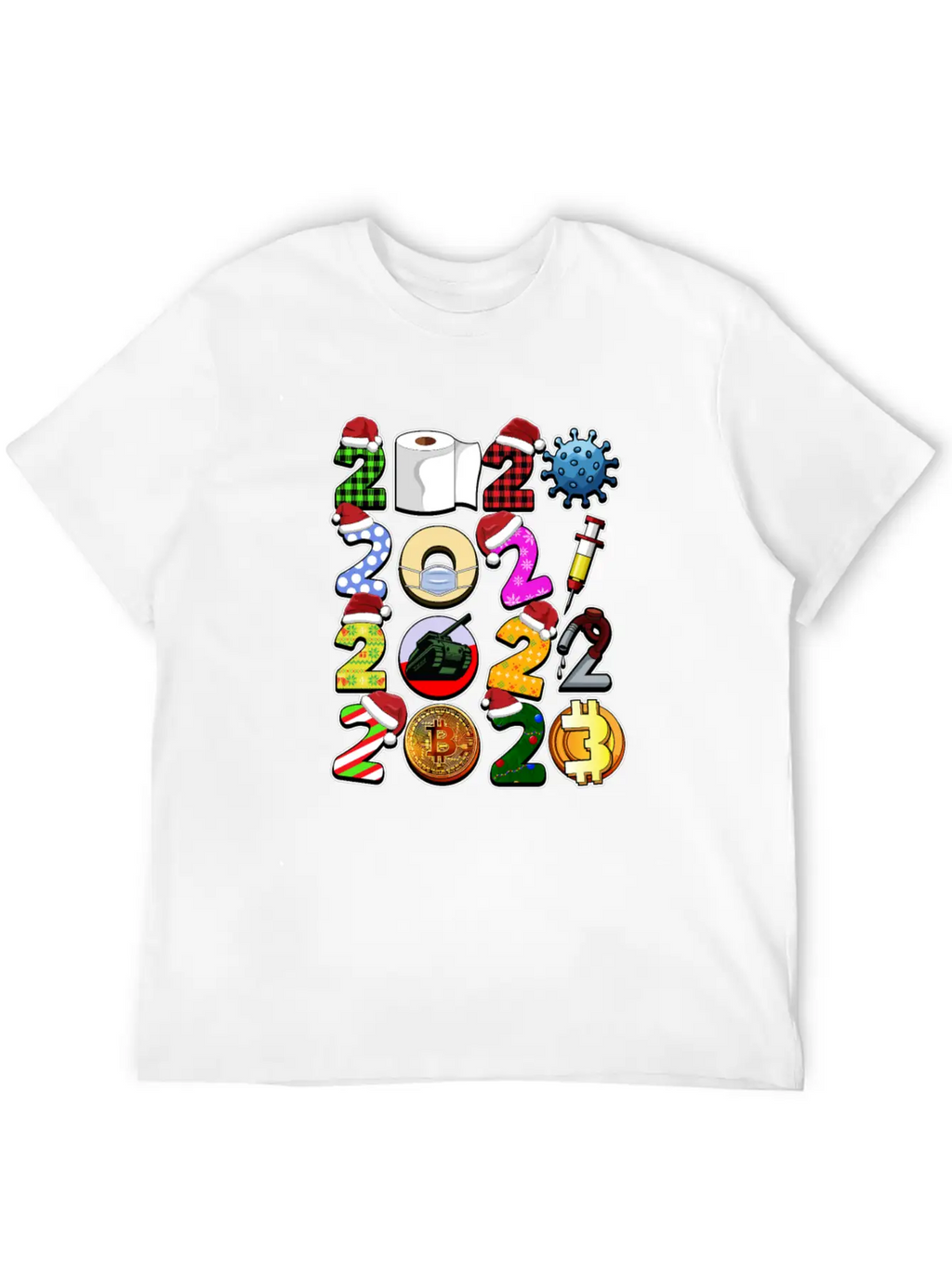 Simple Cute Funny Christmas Design Bitcoin And Cry Unisex Short Sleeve Soft Cotton T-Shirt – Casual Everyday Wear
