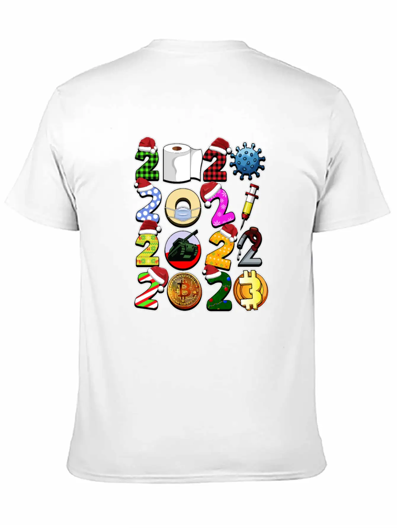 Simple Cute Funny Christmas Design Bitcoin And Cry Unisex Short Sleeve Soft Cotton T-Shirt – Casual Everyday Wear