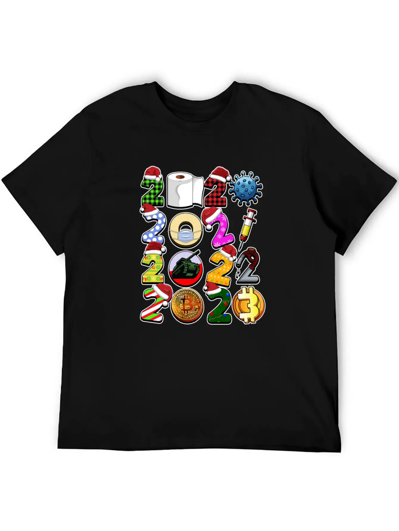 Simple Cute Funny Christmas Design Bitcoin And Cry Unisex Short Sleeve Soft Cotton T-Shirt – Casual Everyday Wear