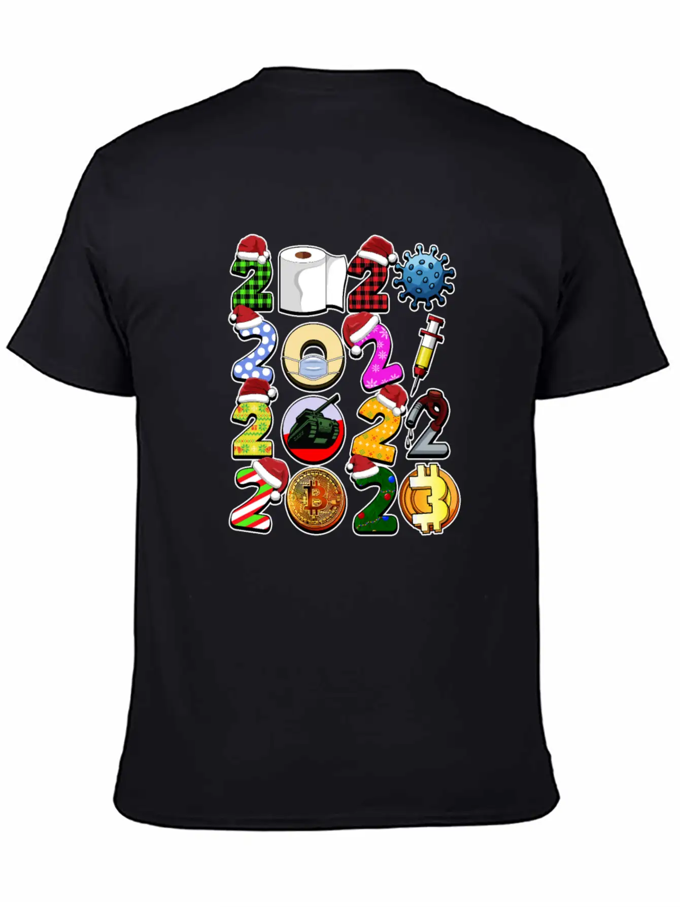 Simple Cute Funny Christmas Design Bitcoin And Cry Unisex Short Sleeve Soft Cotton T-Shirt – Casual Everyday Wear